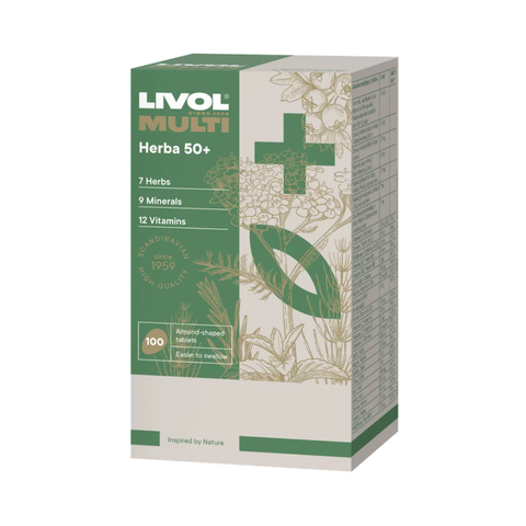 Livol Multi Herba 50+ 100 tabletes iepakojums
