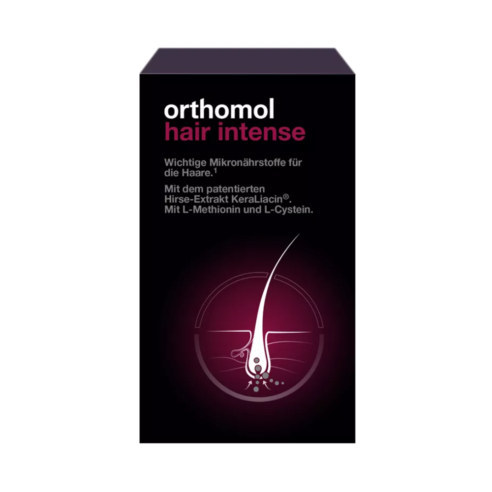 Orthomol matu biezuma un stipruma atbalsts ar biotīnu, cinku un patentēto Kera-Diet kompleksu – 30 dienu intensīvais kurss