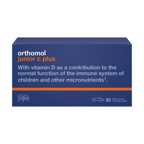 Orthomol bērnu košļājamie meža ogu lācīši ar C vitamīnu un cinku imunitātei – 30 dienu iepakojums mazajiem no 4 gadiem