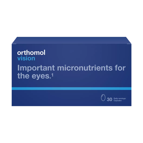 Orthomol acu veselības un redzes asuma atbalsts – 90 kapsulas trīs mēnešu kursam
