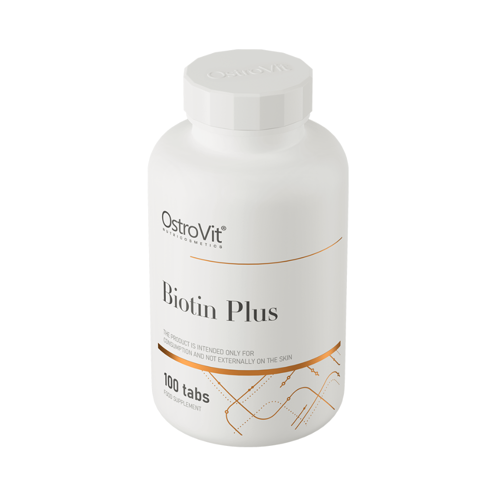 OstroVit Biotinas Plus 100 tabletės – grožiui, energijai ir sveikatai – agmarket.lv