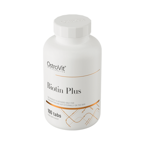 OstroVit Biotinas Plus 100 tabletės – grožiui, energijai ir sveikatai – agmarket.lv