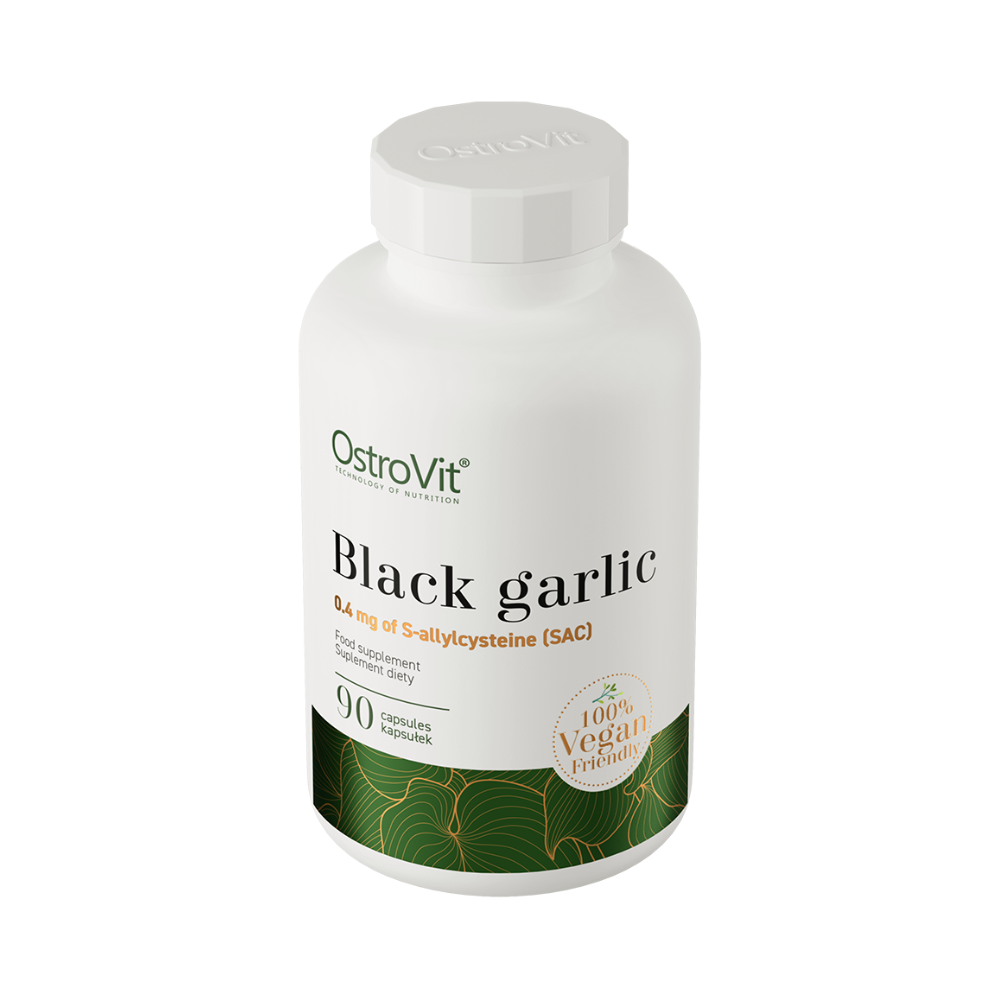 OstroVit Black Garlic VEGE 90 kapsulas iepakojums2