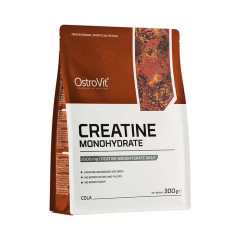 OstroVit Creatine Monohydrate 300 g – Cola garša – Spēkam, izturībai un muskuļu apjomam