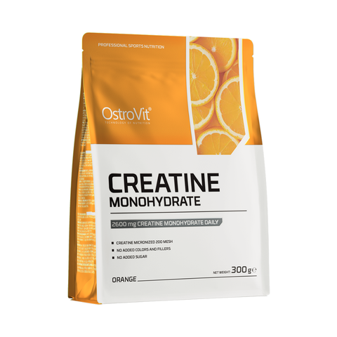 OstroVit Creatine Monohydrate 300 g – Tīrs kreatīns ar apelsīnu garšu