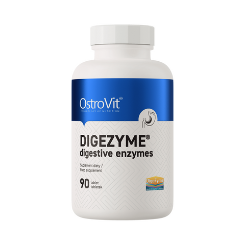 OstroVit DigeZyme gremošanas enzīmu komplekss 90 tabletes – gremošanas atbalstam