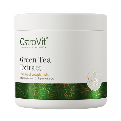 OstroVit Green Tea Extract 100 g – Dabīgs zaļās tējas ekstrakts enerģijai un vielmaiņai