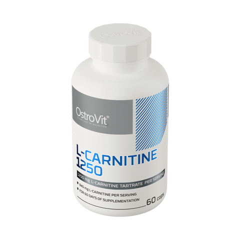 OstroVit L-Carnitine 1250 60 kapsulas – vairāk enerģijas un efektīvāka tauku dedzināšana