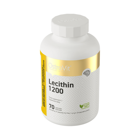 OstroVit Lecithin 1200 mg 70 kapsulių – atminčiai, koncentracijai ir kepenų sveikatai