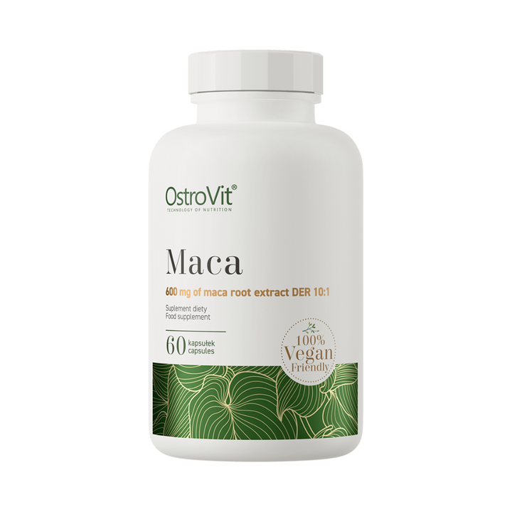 OstroVit Maca sakne VEGE 60 kapsulas – dabisks enerģijas un hormonālā līdzsvara atbalsts – agmarket.lv  
