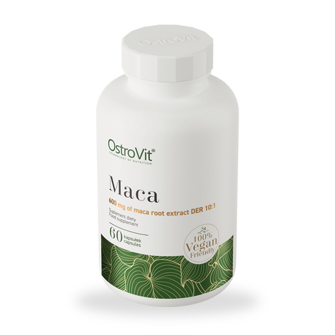 OstroVit Maca Root VEGE – 60 kapslit, looduslik tugi energia ja hormonaalse tasakaalu saavutamiseks 