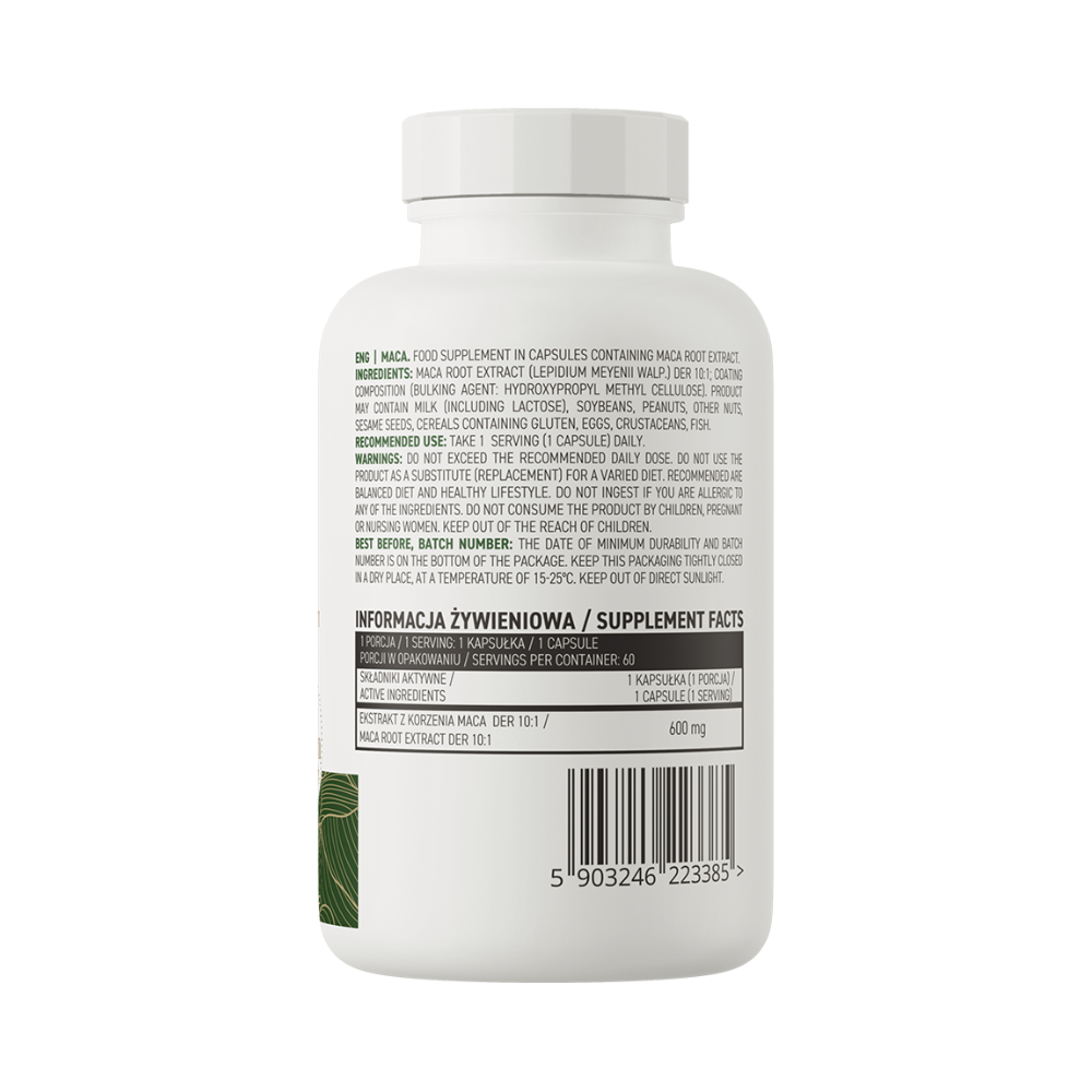 OstroVit Maca juur VEGE 60 kapslit – looduslik tugi energiaks ja hormonaalseks tasakaaluks – agmarket.ee
