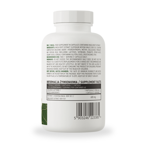 OstroVit Maca Root VEGE – 60 kapslit, looduslik tugi energia ja hormonaalse tasakaalu saavutamiseks 