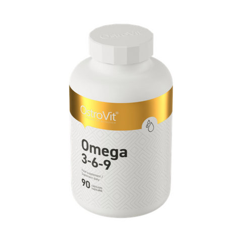 OstroVit Omega 3-6-9 90 kapsulas – Vērtīgas taukskābes smadzeņu un sirds veselībai
