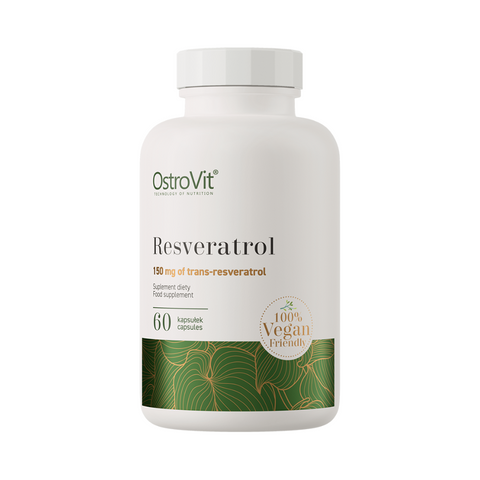 OstroVit Resveratrol VEGE 60 kapsulas – atbalsts veselībai un ikdienas enerģijai