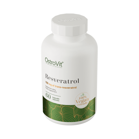 OstroVit Resveratrol VEGE 60 kapsulių – palaiko sveikatą ir kasdieninę energi