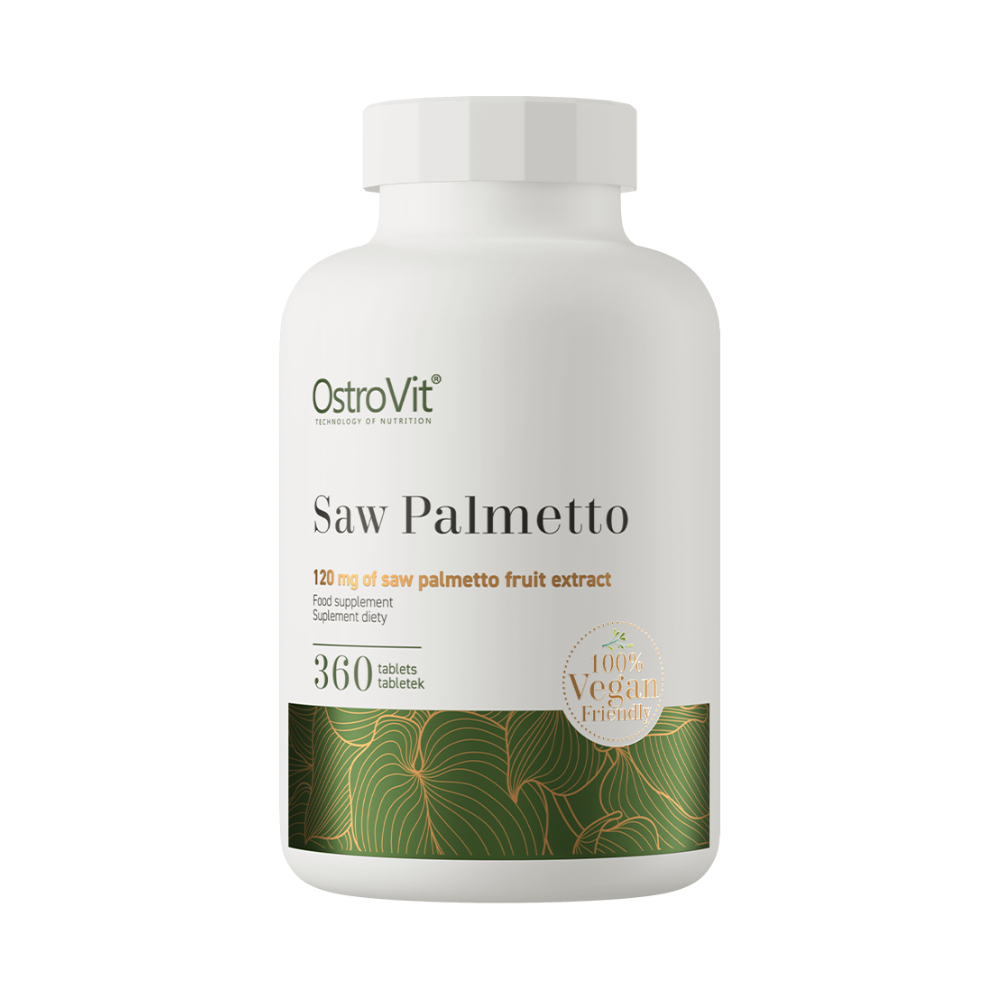 OstroVit Saw Palmetto VEGE 360 tabletes – zāģpalmas augļu ekstrakts vīriešu veselībai