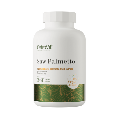 OstroVit Saw Palmetto VEGE 360 tabletes – zāģpalmas augļu ekstrakts vīriešu veselībai