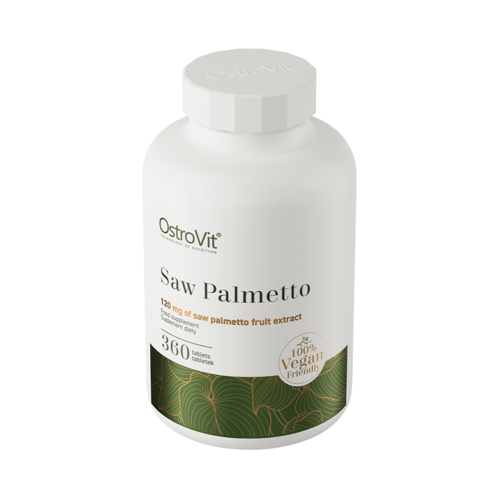 OstroVit Saw Palmetto VEGE 360 tabletės – pjūklapalmių vaisių ekstraktas vyrų sveikatai