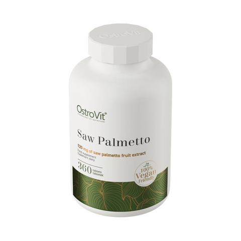 OstroVit Saw Palmetto VEGE 360 tabletės – pjūklapalmių vaisių ekstraktas vyrų sveikatai