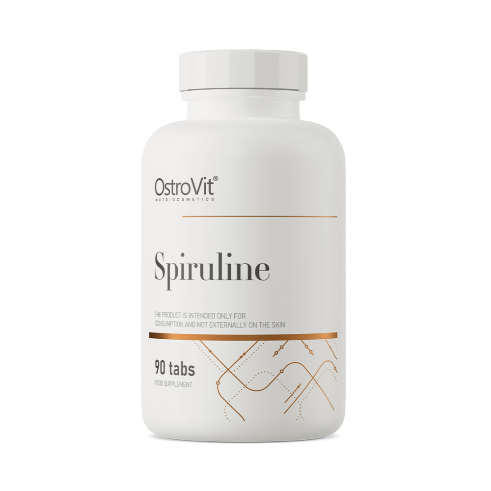 OstroVit Spiruline 90 tabletes – spirulīna imunitātei, detoksam un vitalitātei