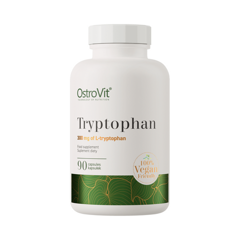OstroVit Tryptophan VEGE 90 kapsulas – triptofāns mieram, labsajūtai un veselīgam miegam