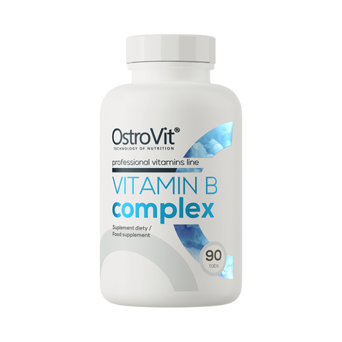 OstroVit Vitamin B Complex 90 tabletes – enerģijas atbalsts, nervu sistēmas un vielmaiņas uzlabošanai – agmarket.lv

