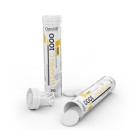 OstroVit C-vitamiin 1000 mg kihisevad tabletid sidrunimaitselised – immuunsusele, energiale ja naha tervisele