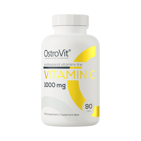 OstroVit Vitamin C 1000 mg 90 tabletes – Spēcīgs antioksidants imunitātes un enerģijas atbalstam