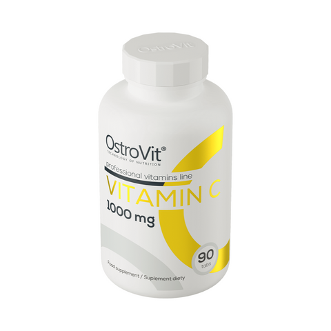 OstroVit Vitamin C 1000 mg 90 tabletes – Spēcīgs antioksidants imunitātes un enerģijas atbalstam