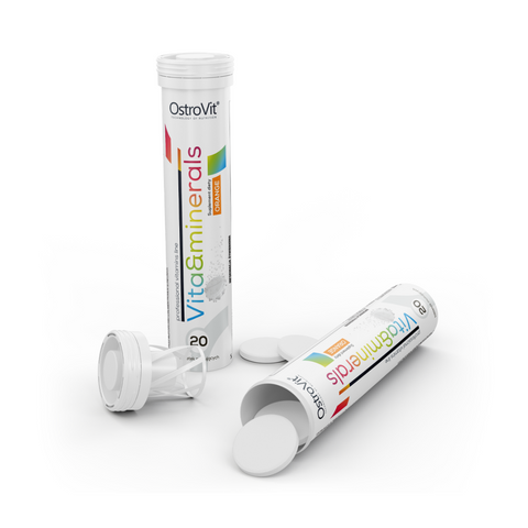 OstroVit Vitamins and Minerals – vitamiini- ja mineraaltabletid apelsinimaitsega