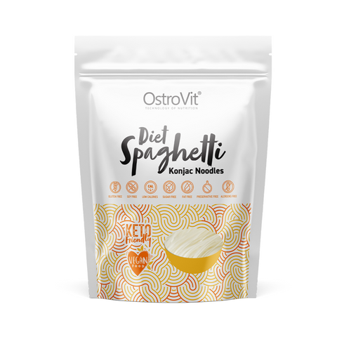 OstroVit Diet Spaghetti Konjac Noodles 400 g – Zema kaloriju alternatīva tradicionālajai pastai
