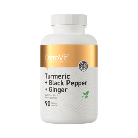 Turmeric + Black Pepper + Ginger dabīgs atbalsts imunitātei, locītavām un gremošanai