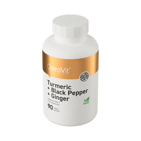 Turmeric + Black Pepper + Ginger dabīgs atbalsts imunitātei, locītavām un gremošanai
