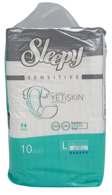 SLEEPY Sensitive autiņbiksītes pieaugušajiem L izmērā, 10 gab.