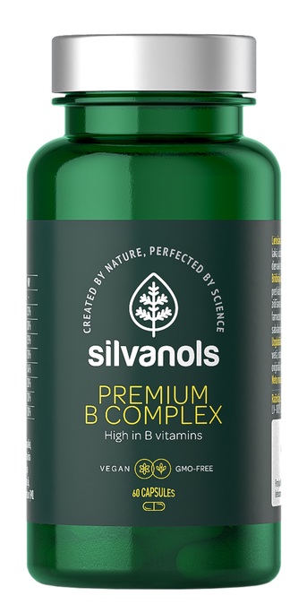 Premium B komplekss SILVANOLS, 60 kapsulas