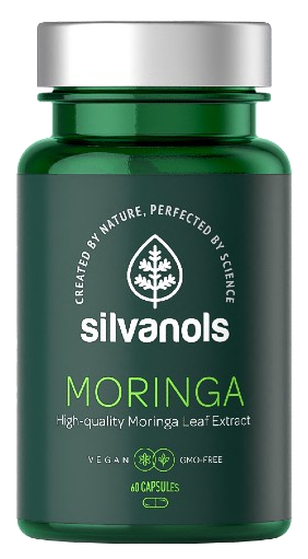 SILVANOLS Premium Moringas kapsulas — 60 skaits