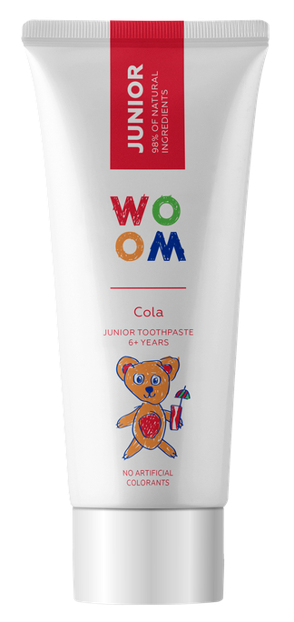 WOOM Junior Cola zobu pasta bērniem no 6 gadiem, 50 ml