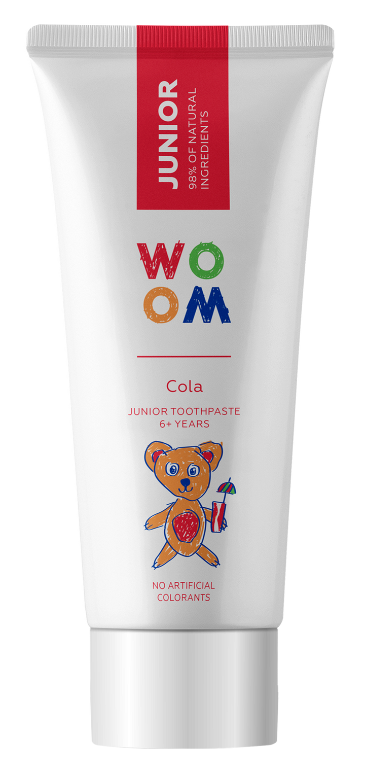 WOOM Junior Cola zobu pasta bērniem no 6 gadiem, 50 ml