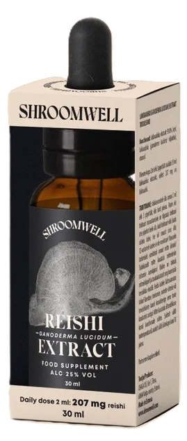 Reiši sēņu ekstrakts "Shroomwell", 30 ml