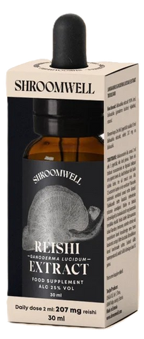 Reiši sēņu ekstrakts "Shroomwell", 30 ml