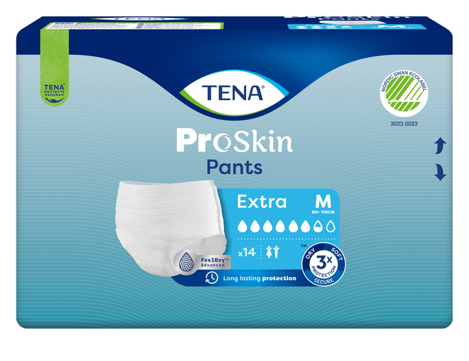 TENA Pants Extra M izmēra biksītes 14 gab. urīna nesaturēšanai
