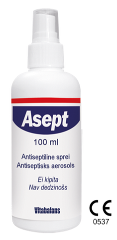 ASEPT dezinficējošs izsmidzis, 100 ml