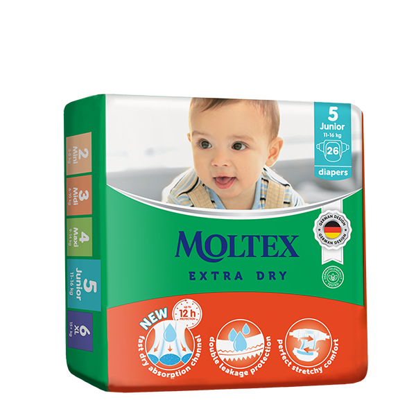 MOLTEX Junior Extra Dry, 26 autiņbiksītes