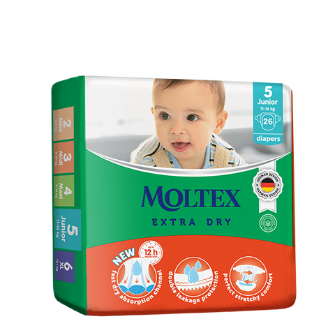 MOLTEX Junior Extra Dry, 26 autiņbiksītes