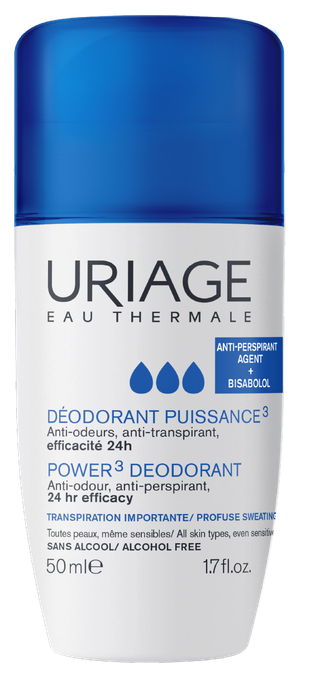 POWER 3 antiperspiranta rullītis URIAGE, 50 ml