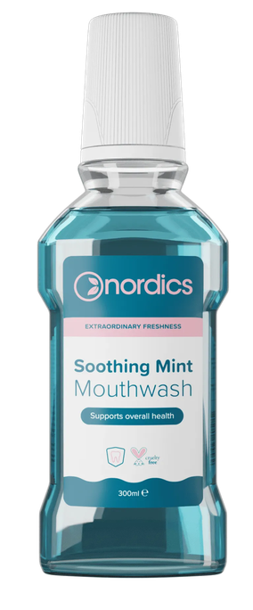 NORDICS Mint Atslābinošais mutes skalojošais līdzeklis, 300 ml