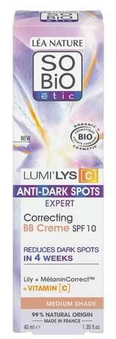 SO BIO ETIC BB sejas krēms pret tumšajiem pятнāšiem, 40 ml, SPF10