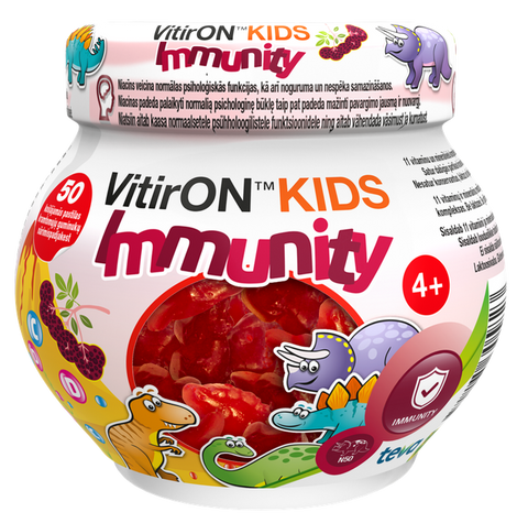VITIRON Kids Imunitāte, košļājamās pastilas 50 gab.
