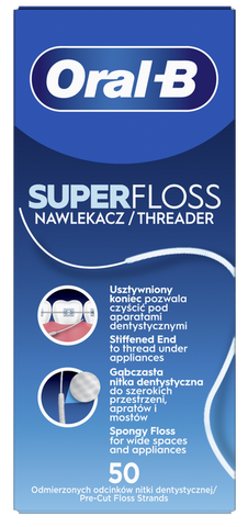 Super Floss zobu diegs ORAL-B, 1 gab.